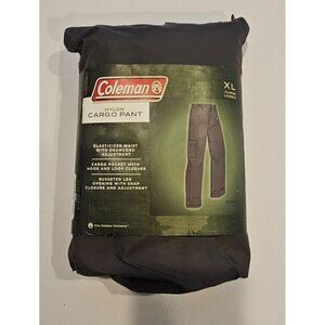 Coleman Nylon Cargo Pant Grey Packable Waterproof -‎ Unisex XL